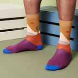 ANKLE SOCKS - cotton - men's - DESERT - orange - CASE SIZE 3