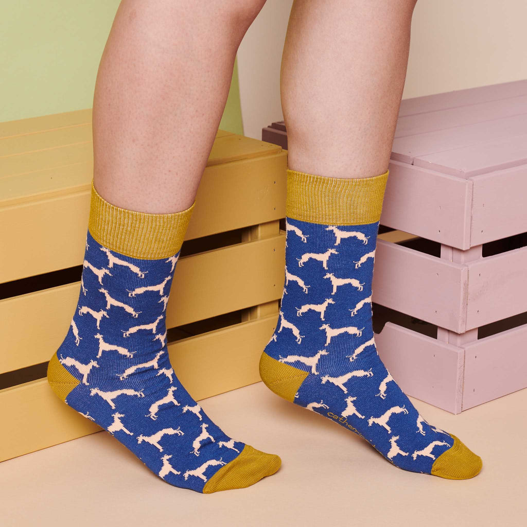 ANKLE SOCKS - cotton - women's - WHIPPET - navy