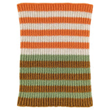 MINI SNOOD - lambswool -  stripe - mint & orange