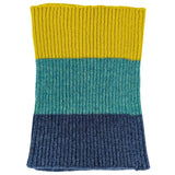 MINI SNOOD - lambswool - colour block- jade