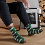 ANKLE SOCKS - lambswool -men's  - sheep - green