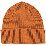 Rust Ribbed Lambswool Beanie