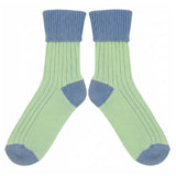 SLOUCH SOCKS - Cashmere Blend - Women's – Mint/Light Blue