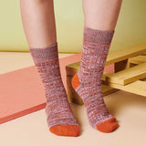 ANKLE SOCKS - cotton - unisex - marl - red/pink - CASE SIZE 3