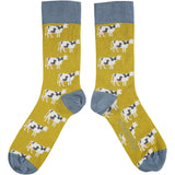 COTTON ANKLE MENS COWS socks