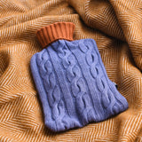HOTTIE COVER - cable knit - cashmere mix - lilac / saffron
