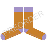 ANKLE SOCKS - cotton - women's - GLITTER - ginger/lilac - CASE SIZE 3