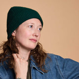 HAT - Beanie - Unisex - Lambswool - Dark Green