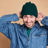 HAT - Beanie - Unisex - Lambswool - Dark Green