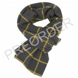 SCARF - Lambswool - Check - Grey/Yellow