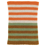 MINI SNOOD - Lambswool -  Stripe - Mint & Orange