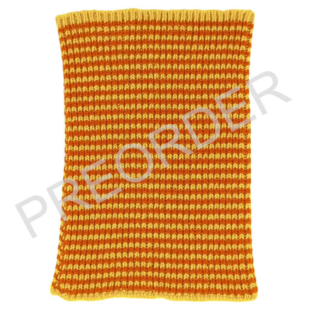 MINI SNOOD - Lambswool -  Thin Stripe - Yellow