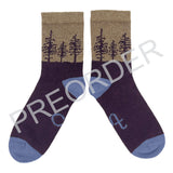 PRE-ORDER*** ANKLE SOCKS - lambswool - women's  - forest - aniseed - CASE SIZE 3