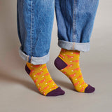 Women's Green Foxes Organic Cotton Ankle Socks