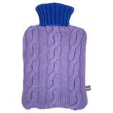  HOTTIE COVER - cable knit - cashmere mix - lilac / blue