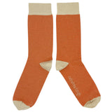 ANKLE SOCKS - cotton - women's - LUREX - coral/oatmeal - CASE SIZE 3