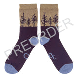PRE-ORDER*** ANKLE SOCKS - lambswool -men's  - forest - aniseed - CASE SIZE 3