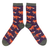 ANKLE SOCKS - lambswool -men's  - fox - aniseed - CASE SIZE 3