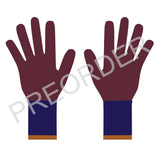 GLOVES - Lambswool - Men's - Dark Red/Navy/Rust