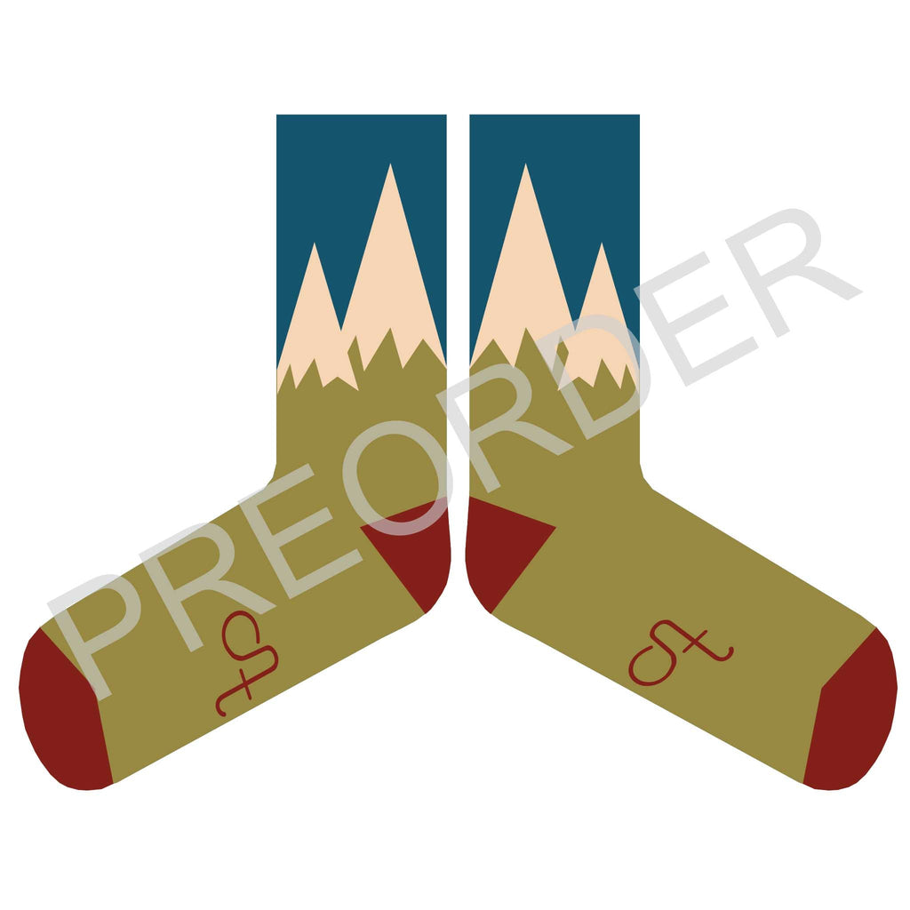 ANKLE SOCKS - Lambswool - Men's  - Mountain - Teal/Green