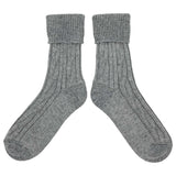 SLOUCH SOCKS - cashmere mix - MID-GREY - CASE SIZE 3