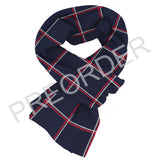 SCARF - Lambswool - Check - Navy/Red