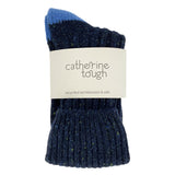 ANKLE SOCKS - lambswool & silk - unisex - navy - CASE SIZE 3