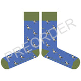 ANKLE SOCKS - cotton - men's -  PIGEONS  -  blue - CASE SIZE 3