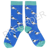 ANKLE SOCKS - cotton - women's - PIGEONS - blue - CASE SIZE 3