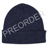 HAT - Beanie - Unisex - Lambswool - Navy Blue