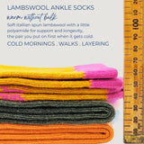 catherine tough plain lambswool socks 