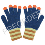 ***PREORDER*** KIDS GLOVE - lambswool - finger tips - blue