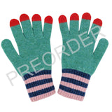 ***PREORDER***  KIDS GLOVE - lambswool - finger tips - green