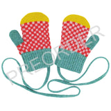 ***PREORDER***  KIDS MITTEN - lambswool - check - red