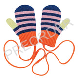 ***PREORDER***  KIDS MITTEN - lambswool - stripe - blue