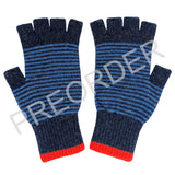 ***PREORDER*** FINGERESS GLOVES - lambswool - stripe - navy