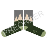 ***PREORDER*** ANKLE SOCKS - lambswool -men's  - mountains - green - CASE SIZE 3