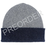 ***PREORDER*** HAT - beanie - grey & navy