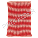 ***PREORDER*** KIDS SNOOD - lambswool -  thin stripe - red