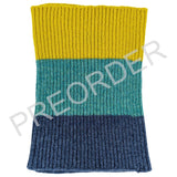 ***PREORDER*** KIDS SNOOD - lambswool - colour block- jade