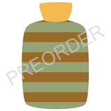 ***PREORDER*** HOTTIE COVER - rollneck - lambswool - stripes - mustard & mint