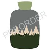 ***PREORDER*** HOTTIE COVER - rollneck - lambswool - mountains - green