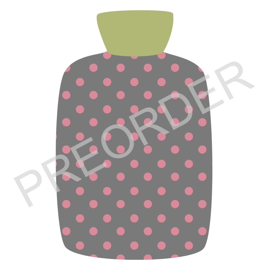 HOTTIE COVER - Lambswool - Diamonds - Red/Pink/Green