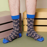 Men's Slate Stag Organic Cotton Ankle Socks