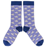 ANKLE SOCKS - cotton - women's - SWAN - lilac - CASE SIZE 3