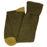  KNEE SOCKS - lambswool & silk - unisex - green 