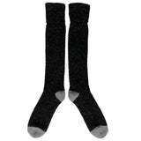 KNEE SOCKS - lambswool & silk - unisex - charcoal - CASE SIZE 3