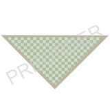 ***PREORDER*** TRIANGLE NECK SCARF - lambswool - check - mint/soft brown