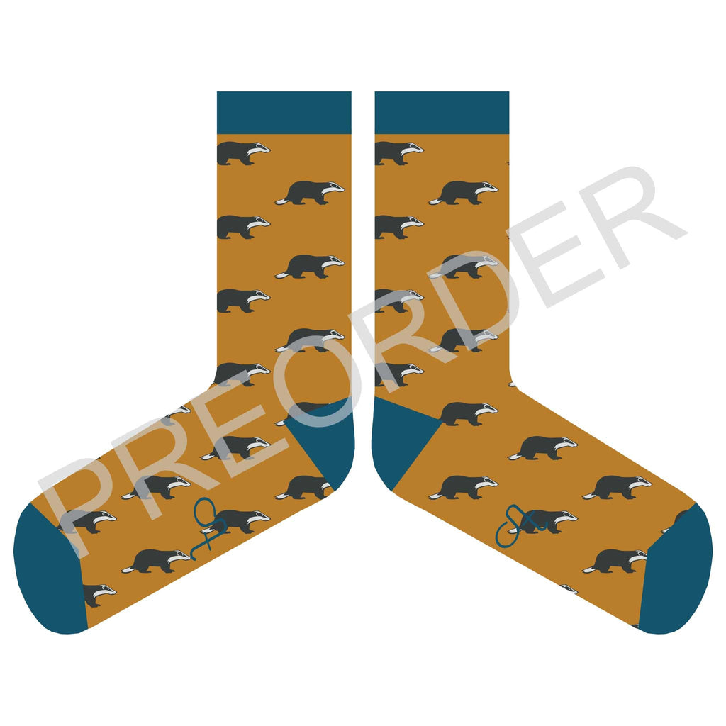ANKLE SOCKS - Lambswool - Women's  - Badgers - Mustard