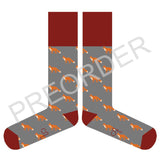 KNEE SOCKS - Lambswool - Women's - Fox - Grey
